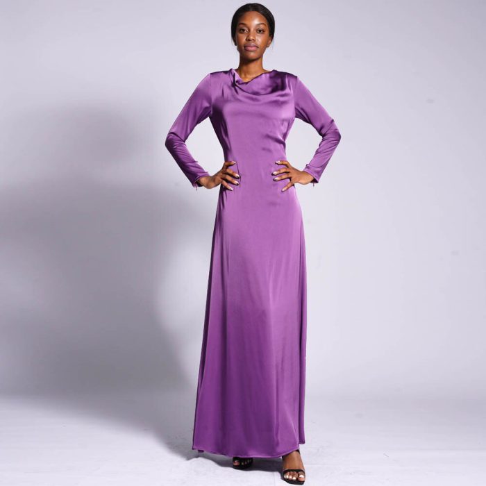 Dress Lace Up Solid Eid Muslim Dress Women Satin Abaya Party Elegant Dresses Ramadan Abayas Vestidos 2023 Dubai