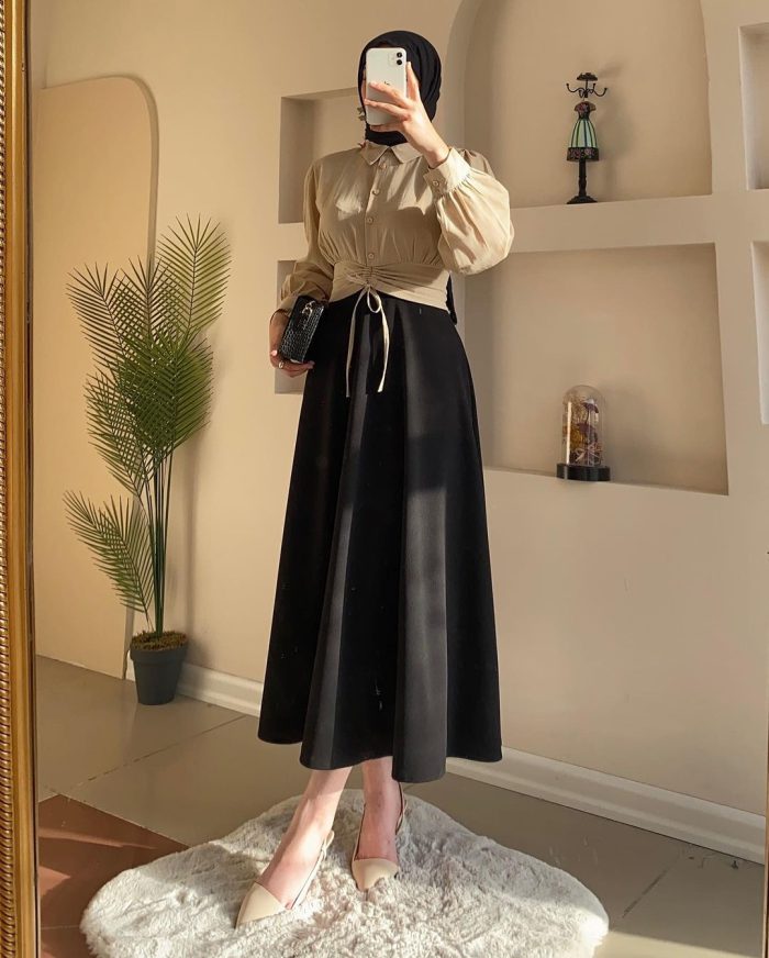 Two Piece Set Skirt Suits Muslim Fashion Abaya Women Outfits Luxury Long Sleeve Tops And Pleated Skirts African Party Dresses