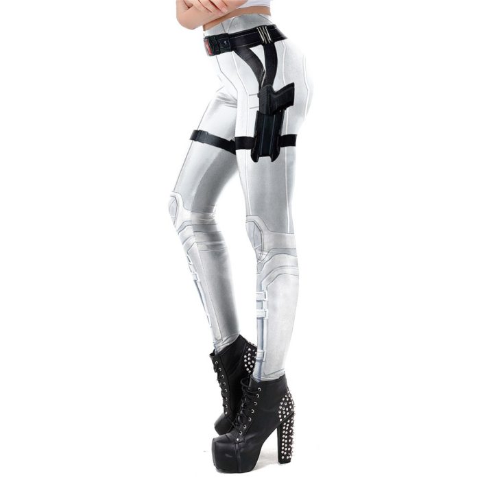 IOOTIANY Equipment Gun Print Leggings Fashion Women Leggings Armor Deadpool Leggins Workout Legging Woman Fitness Pants