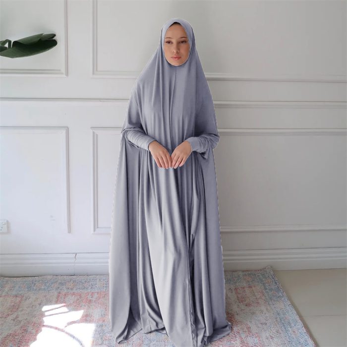 Jilbabs Hooded Abaya for Women Islamic Clothing Muslim One Piece Prayer Garment Dubai Turkish Modest Hijab Robe Long Dress