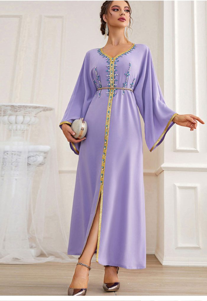 BA Arabian Dress Muslim Long women prayer Dress Islamic Clothing Gamis Indonesia Dubai satin prayer 2022 Fashion abaya