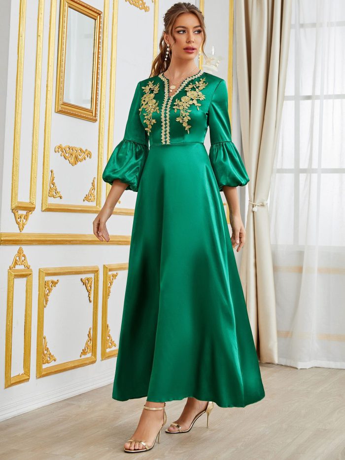 Jalabiya Caftan Muslim Party Women Party Decal Dresses Dubai Arab Middle East Abaya Dress Ramadan Clothing Abayas Kaftan