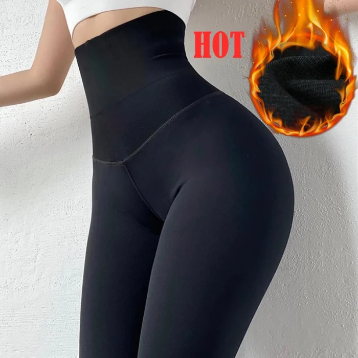 Winter Trouser Hot Pants Thermal Leggings High Waist Trainer Slimming Tummy Trimmer Control Panties Thick Warming Legging Tights