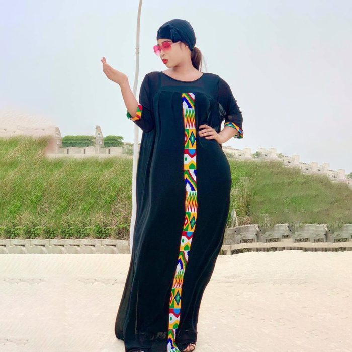 3 Pieces Set Boho Loose Solid Three Quarter Sleeve Long Maxi African Dresses For Women Kaftan Dubai Abaya Hijab Muslim