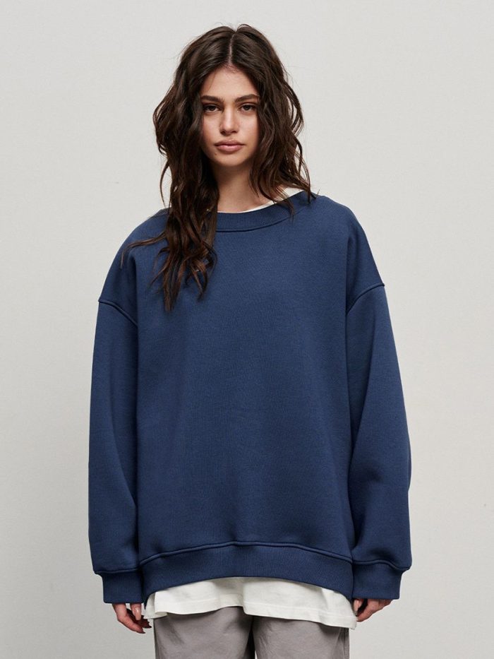 Bornladies Oversized Hoodies & Sweatshirts for Women Autumn Winter Thick Warm Fleece Sweatshirt Girls Streetwear Loose Pullovers
